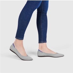 ROTHYS | RETIRED The Point Flax Birdseye Flats Sz 10